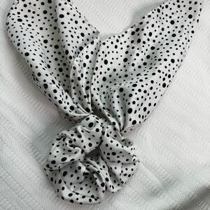 Polka Dot Long Scrunchie